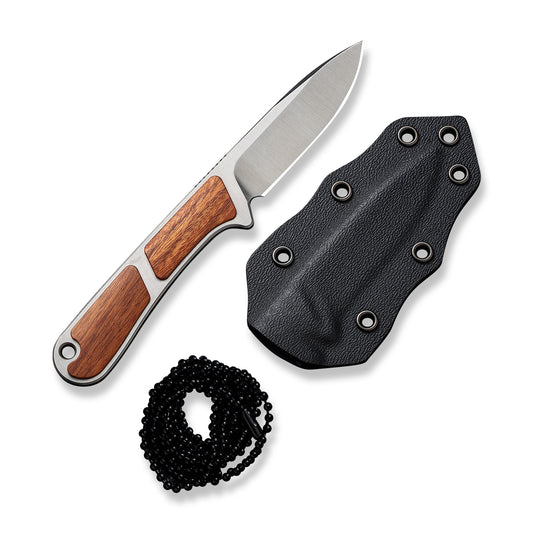 CIVIVI Knivesโข Mini Elementum Fixed Blade C23010-4 Guibourtia Wood Nitro-V Stainless Steel Knife