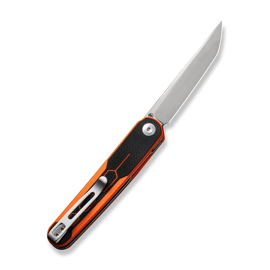 CIVIVI Knives™ Kwaiq Liner Lock C23015-2 Orange & Black G10 Nitro-V Stainless Steel Pocket Knife