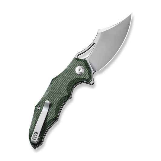 CIVIVI Knives™ Chiro Liner Lock C23046-2 Green Micarta 14C28N Stainless Steel Pocket Knife