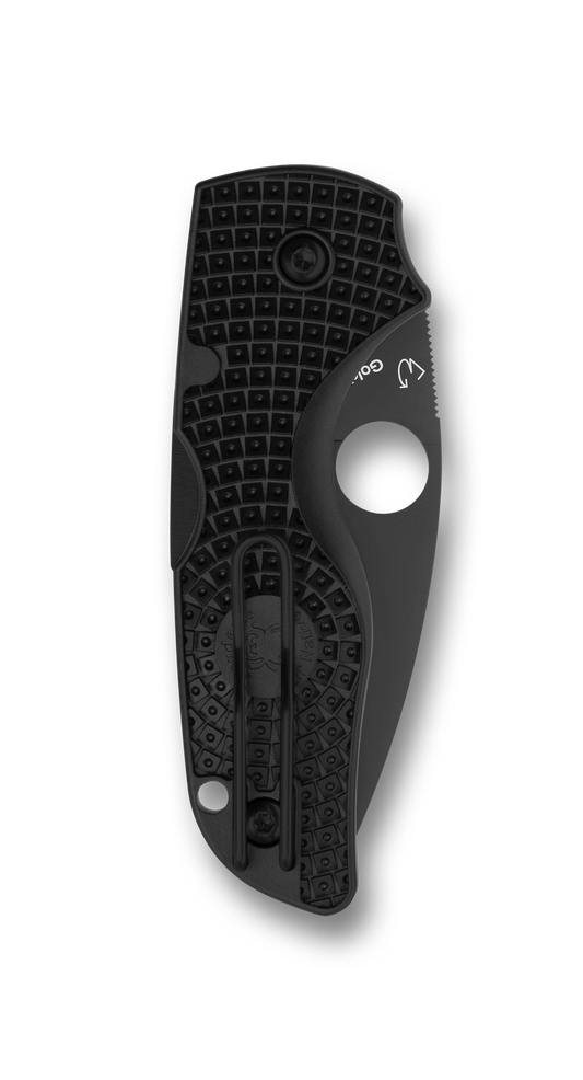 Spyderco Knivesβ’ Lil' Native Back Lock C230SBBK Black FRN CTS BD1N Stainless Steel Pocket Knife