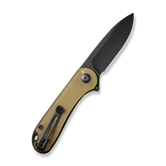 CIVIVI Knives™ Elementum Liner Lock C907A-5 Amber Ultem D2 Semi-Stainless Steel Pocket Knife