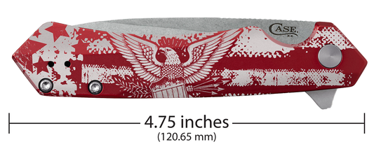 W.R. Case XX Knives Kinzua 6776 Frame Lock Red Aluminum S35VN Stainless Steel Pocket Knife 06776