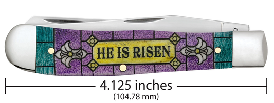 W.R. Case XX Knives 2023 Easter Color-wash Trapper 1/350 Stainless 10622 Pocket Knife
