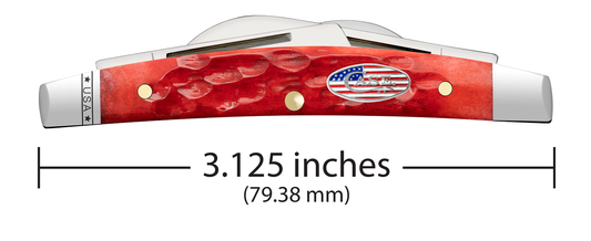 W.R. Case XX Knives Small Congress 10747 Standard Jig Dark Red Bone Stainless Steel Pocket Knife
