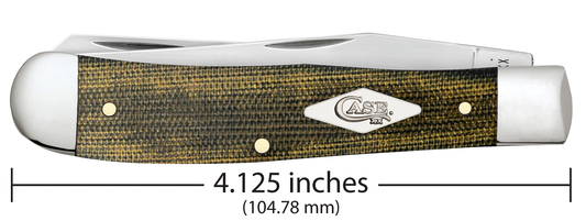 W.R. Case XX Knives Trapper Green & Black Micarta 23470 Stainless Pocket Knife