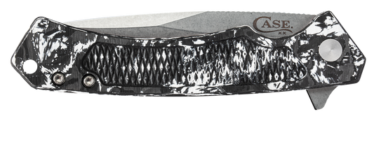 W.R. Case XX Knives Marilla Frame Lock 25894 Black & White Carbon Fiber S35VN Pocket Knife