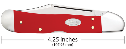 W.R. Case XX Knives Copperlock 56984 White SparXX Knives Red Delrin Stainless Steel Pocket Knife
