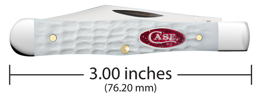 W.R. Case XX Knives Swell Center Jack 60193 Vault Release White Synthetic Pocket Knife