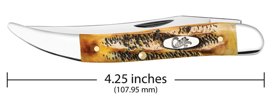 W.R. Case XX Knives Medium Toothpick 65328 6.5 BoneStag Stainless Pocket Knife