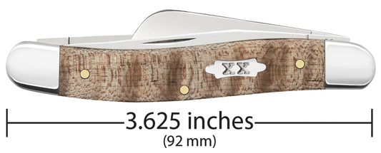 W.R. Case XX Knives Stockman 71232 Natural Curly Maple Wood Stainless Pocket Knife