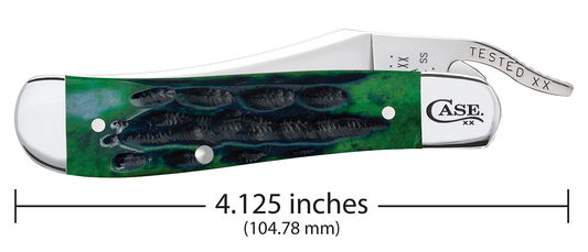 W.R. Case XX Knives Deep Canyon Hunter Green Russlock Stainless 75838 Pocket Knife