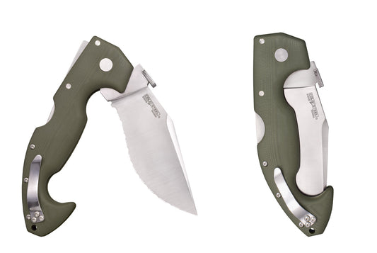 Cold Steel, Inc.โข Spartan Lockback 21STAA OD Green G10 S35VN Stainless Steel Pocket Knife