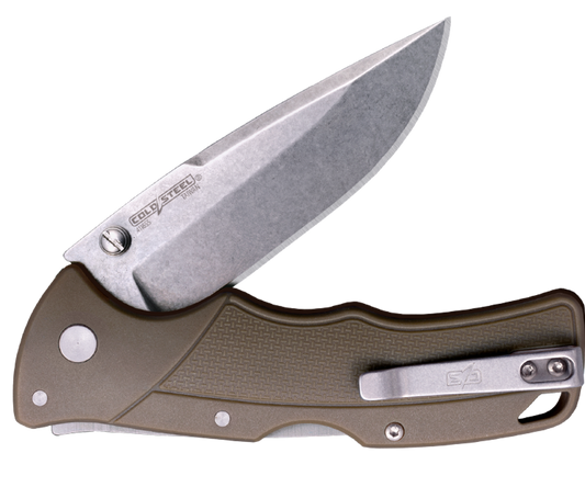 Cold Steel, Inc.™ Verdict Lockback FL-C3SPSSFDE Flat Dark Earth GFN 4116 Stainless Steel Pocket Knife