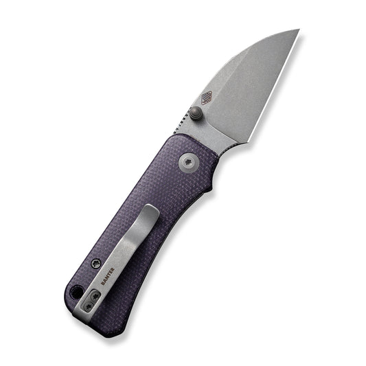 CIVIVI Knives™ Baby Banter Liner Lock C19068SC-2 Purple Canvas Micarta Nitro-V Stainless Steel Pocket Knife
