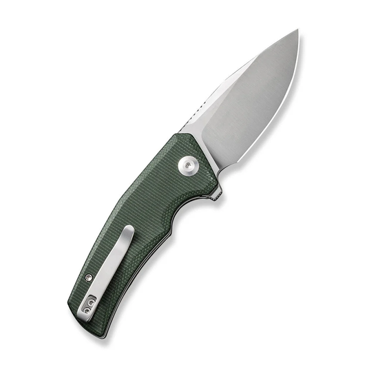 CIVIVI Knives™ Regulatron Liner Lock C23006-2 Green Micarta Nitro-V Stainless Steel Pocket Knife