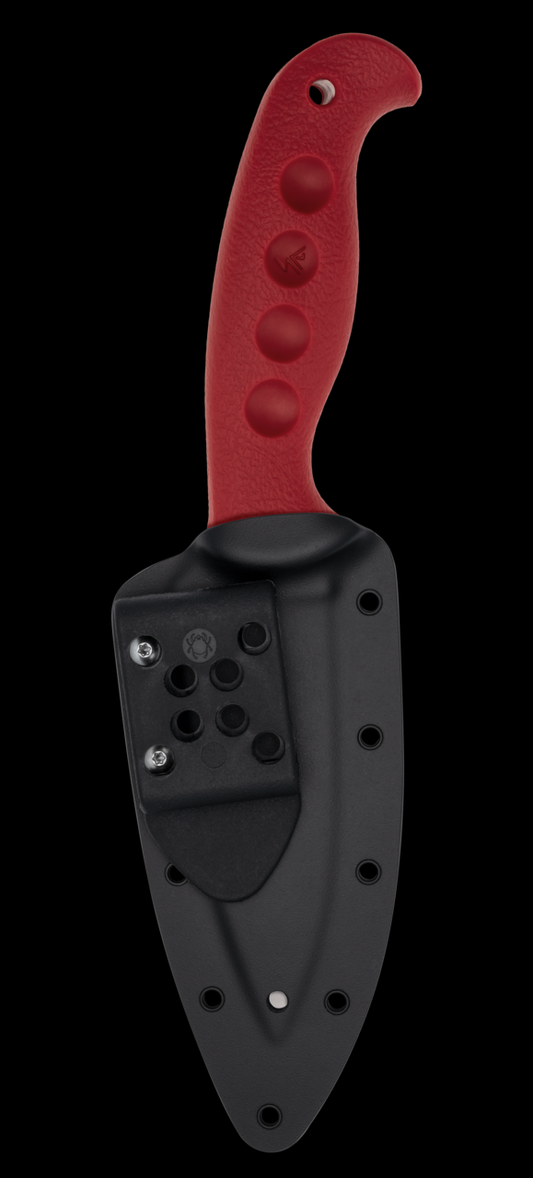 Spyderco Knives™ Temperance Fixed Blade Trainer FB05TRD Red FRN 420J2 Steel Knife