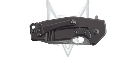 Fox Knives™ Suru Frame Lock FX-526 DCF Carbon Fiber Damascus Steel Pocket Knife