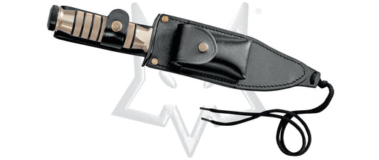 Fox Knives™ Rambler Fixed Blade 699 Champagne T6-6082 Aircraft Aluminum 440 Stainless Steel Knife