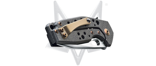 Fox Knives™ Suru Frame Lock FX-526 CF Carbon Fiber M390 Stainless Steel Pocket Knife