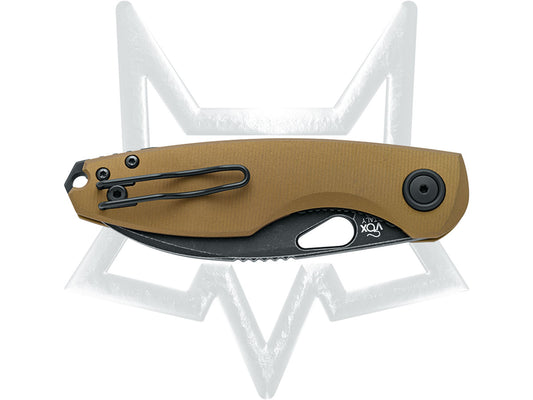 Fox Knives™ Chilin Liner Lock FX-530 ALOD OD Green Anodized Aluminum N690Co Stainless Steel Pocket Knife