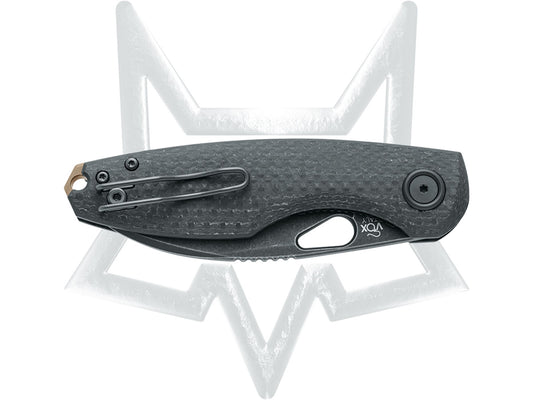 Fox Knives™ Chilin Liner Lock FX-530 CFDSW Carbon Fiber M398 Stainless Steel Pocket Knife