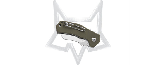 Fox Knives™ Italico Liner Lock FX-540 G10OD OD Green G10 M390 Stainless Steel Pocket Knife