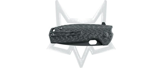 Fox Knives™ Core Liner Lock FX-604 CF Black Carbon Fiber Elmax Stainless Steel Pocket Knife
