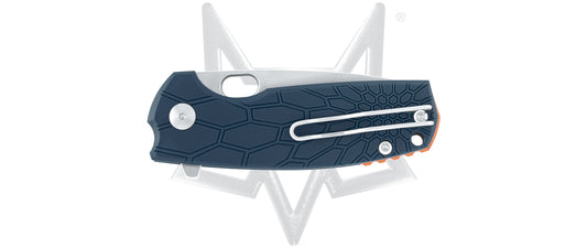 Fox Knives™ Baby Core Liner Lock FX-608 BL Blue FRN N690Co Stainless Steel Pocket Knife