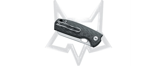 Fox Knives™ Baby Core Liner Lock FX-608 CF Carbon Fiber M390 Stainless Steel Pocket Knife