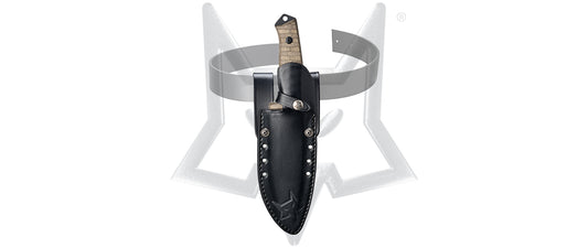 Fox Knivesโข Bushman Fixed Blade FX-609 OD OD Green Canvas Micarta D2 Stainless Steel Knife