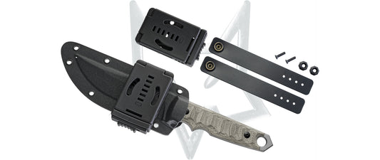 Fox Knives™ Ryu Fixed Blade FX-634 MOD OD Green Canvas Micarta Niolox Stainless Steel Knife