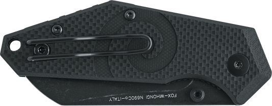 Fox Knivesโข Wihongi Liner Lock FX-650 Black G10 N690Co Stainless Steel Pocket Knife