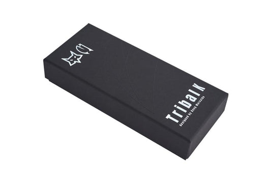 Fox Knivesโข Tribal K Liner Lock FX-802 Black G-10 N690 Stainless Steel Pocket Knife
