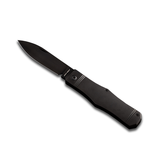 Jack Wolf Knives™ Coffin Jack VAMPI-02-TI-SMOOTH 6AL4V Titanium S90V Stainless Steel Pocket Knife