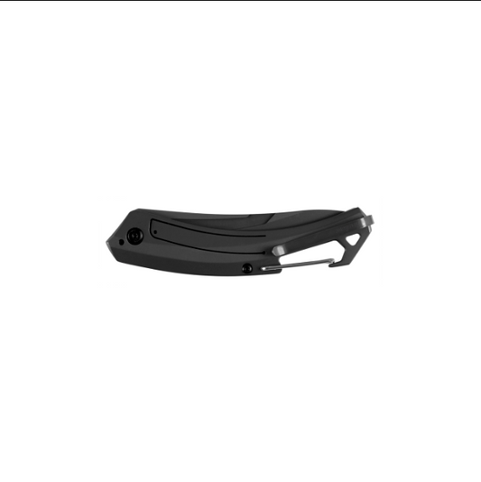 Kershaw Knivesโข Reverb XL Frame Lock 1225 Black Carbon Fiber and Blue G10 8Cr13MoV Stainless Steel Pocket Knife