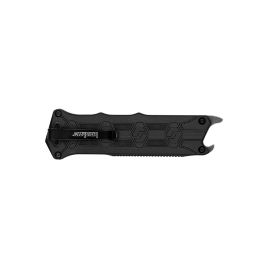 Kershaw Knivesโข Interstellar Button Lock 1195 Black GFN 8Cr13MoV Stainless Steel Pocket Knife