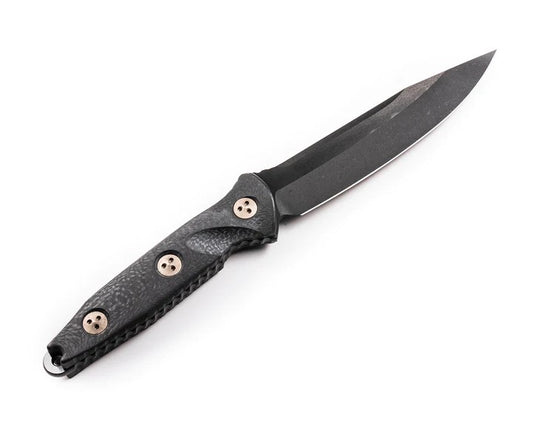 Microtech Knives, LLC™ SOCOM Alpha S/E Fixed Blade 113-1DLCCFS Black Carbon Fiber M390 Stainless Steel Knife