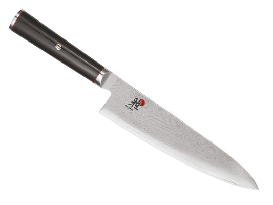 Miyabi Knives™ Gyutoh Chef's Knife 34183-203 Black Linen Micarta 64-layer Damascus Steel with VG10 Core Knife