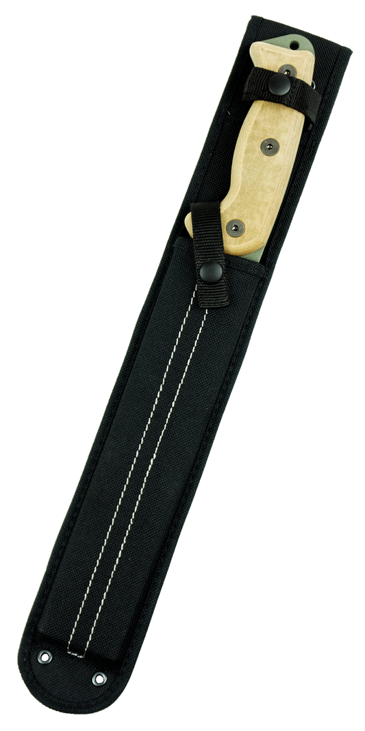 Ontario Knivesโข RTAK-II Fixed Blade 8669 Tan Micarta 1075 Carbon Steel Knife