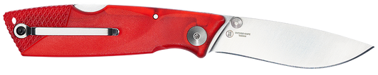 Ontario Knives™ Wraith Lockback 8798RED Fire Red Translucent Plastic AUS-8 Stainless Steel Pocket Knife