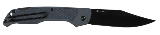 Ontario Knives™ Camp Plus EDC Lockback 4315 MIDNIGHT Midnight Grey GFN 420 Stainless Steel Pocket Knife