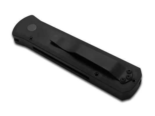 Pro-Tech Knives, LLC™ Godson Auto 721-SB Black Aluminum 154-CM Stainless Steel Pocket Knife