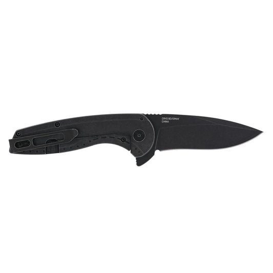 SOG Specialty Knives™ Aegis FLK 2.0 Frame Lock SOG-14-41-05-43 Blackwash 410 Stainless Steel 8Cr13MoV Stainless Steel Pocket Knife