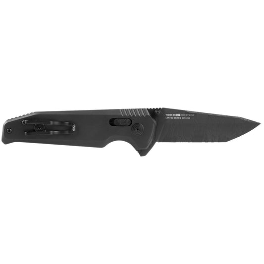 SOG Specialty Knives™ Vision XR LTE 12-57-09-57 Black Titanium CRYO CTS XHP Stainless Steel Pocket Knife