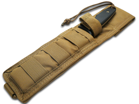 Spartan Blades, LLC™ Harsey TT Fixed Blade SB43DEBKNLTN Black Canvas Micarta S45VN Stainless Steel Knife