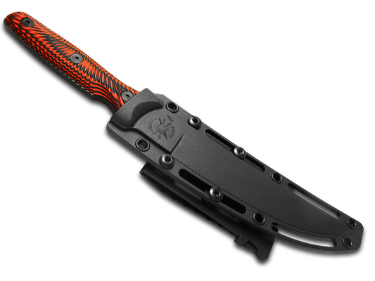 Spartan Blades, LLC™ Ronin Torii Fixed Blade SBBL4BKRD Red & Black G10 D2 Semi-Stainless Steel Knife