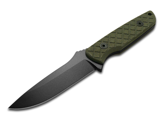 Spartan Blades, LLC™ Alala Fixed Blade SBSL004BKGR Green Canvas Micarta 1095 Cro-Van Carbon Steel Knife