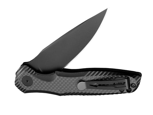 Spartan Blades, LLC™ Poros Liner Lock SFBL11CF Black Carbon Fiber & G10 Composite 154CM Stainless Steel Pocket Knife