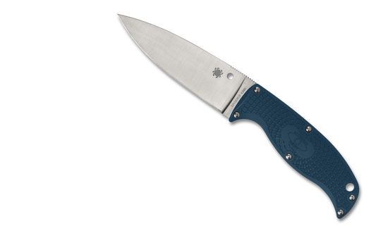 Spyderco Knives™ Enuff 2 Fixed Blade FB31PBL2K390 Blue FRN K390 MICROCLEAN Carbon Steel Knife