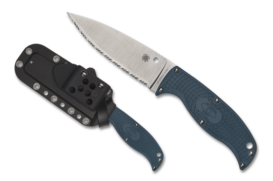 Spyderco Knives™ Enuff 2 Fixed Blade FB31SBL2K390 Blue FRN K390 Semi-Stainless Steel Knife